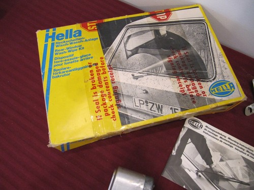 NOS Hella VW Rabbit Mk1 Scirocco Rear Window Wiper / Washer Accessory Kit - Picture 2 of 12