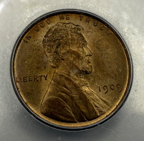 1909-VDB 1¢ US Lincoln Cent • MS 64 RD • RARE! RED KEY DATE • Wheat Penny