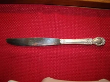 INTERNATIONAL BROCADE STERLING  MODERN BLADE KNIFE  9 1/4" NO MONOGRAM