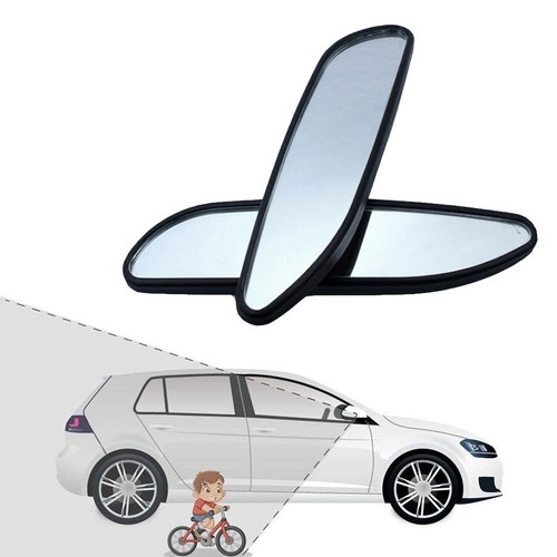 2Pcs Car Blind Spot Mirror 360° Wide Angle Convex Rear Side View Kit Universal - Picture 11 of 12
