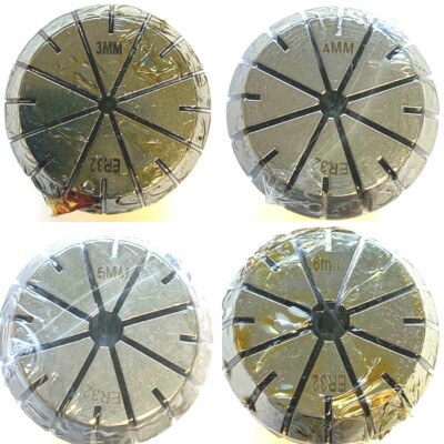 DOMINATOR ER32 METRIC COLLETS 0.0004'' T.I.R., PICK FROM: 3mm, 4mm, 5mm, OR 6mm