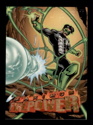 1996 SKYBOX DC OUTBURST MAXIMUM FIREPOWER #11 GREEN LANTERN HOLDS THE LINE