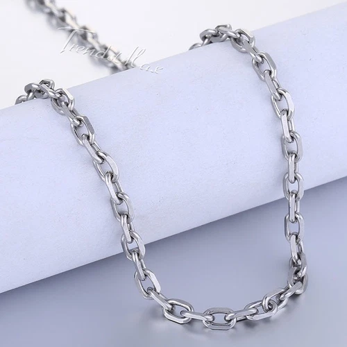 2.5/3/4/6/9mm Cable Rolo Link Stainless Steel Mens Boys Chain Necklace 18-36" image 10