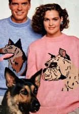 Alsatian German Shepherd Pit Bull Staffordshire Terrier Knitting Pattern Wendy