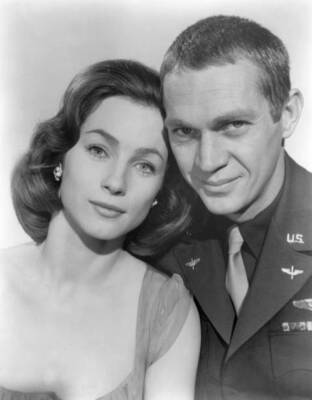 Shirley Anne Field Steve McQueen during the filming of the fil- 1960s Old Photo