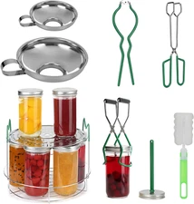  Starter Kit10 Piece Stainless Steel Canning Set Tools for Water Bath Pressure 
