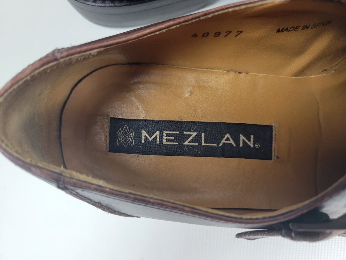 Mezlan Mens Brown Leather Split Toe Double Monk Strap Dress Shoes‎ Spain 8.5 M Mezlan Mens Brown Leather Split Toe Double Monk Strap Dress  main image 2