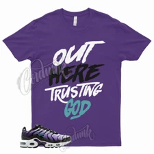 TG T Shirt to for Air Max Plus Black Grape Fierce Purple Aurora Green Vapormax