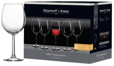 Ritzenhoff & Breker Rotweinglas ''VIO'' 0,43 l 6 Stück
