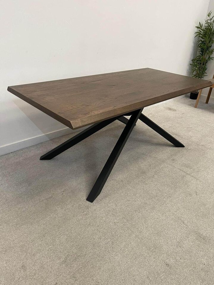 New exdisplay Furniture Sapporo Oak Industrial Dining Table eBay