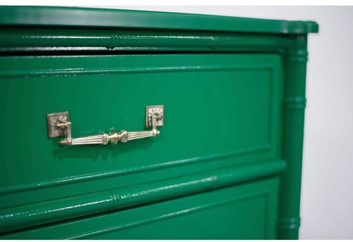 1970s Hollywood Regency Henry Link Bali Hai Faux Bamboo Dresser - Newly Refinish - Picture 6 of 12