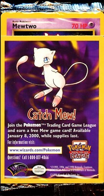 1x Sealed MEWTWO # 3 Black Star Promo WB Movie WOTC Pokemon Card
