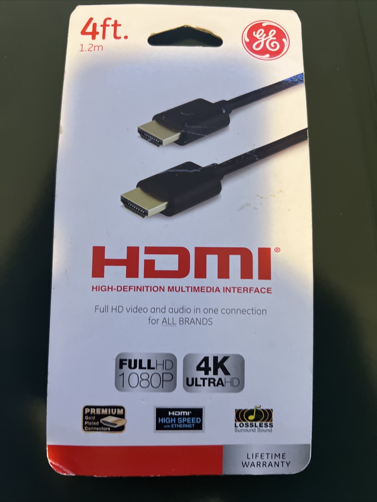 4ft HDMI Cable Brand New In Box High Speed-image