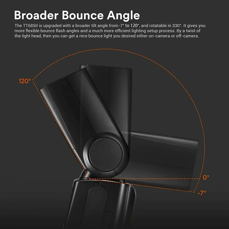 Godox TT685IIC TT685II-C 2.4G TTL Wireless Flash Speedlite For Canon EOS Cameras - Image 4 of 4