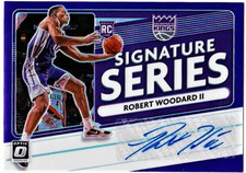 2020-21 Panini Donruss Optic Signature Series Purple Parallel Robert Woodard II