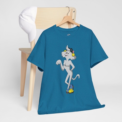 Vintage Wordsworth Cat T-Shirt, Heathcliff Cartoon Shirt, Roller Skate Cat Tee - Picture 87 of 118