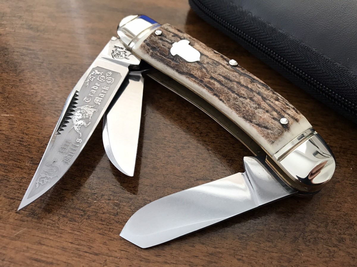 VTG Bulldog Brand Sowbelly Folding Pocket Knife Nice Handle