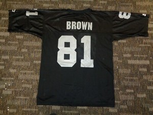 FLAWLESS TIM BROWN OAKLAND LA LAS VEGAS RAIDERS STARTER NFL GAME FOOTBALL JERSEY