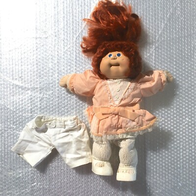 Cabbage Patch Doll Old Doll With Red Hair Vintage 1980s Cabbage
