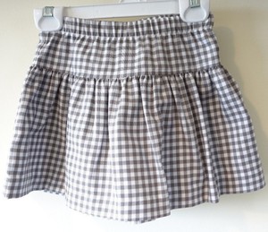 gray gathered skirt
