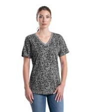 Berne Women's Performance V Neck Short Sleeve T , Berne Workwear BSW40 Animal Gr