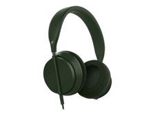 Plugged - Crown - headphones with mic - full size - wired - 3.5 mm jack - olive,