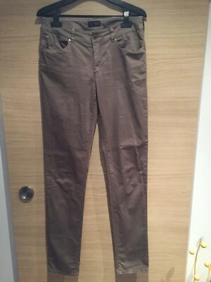 Pantalon en toile Armani Jeans beige taille 28 - Photo 1/4