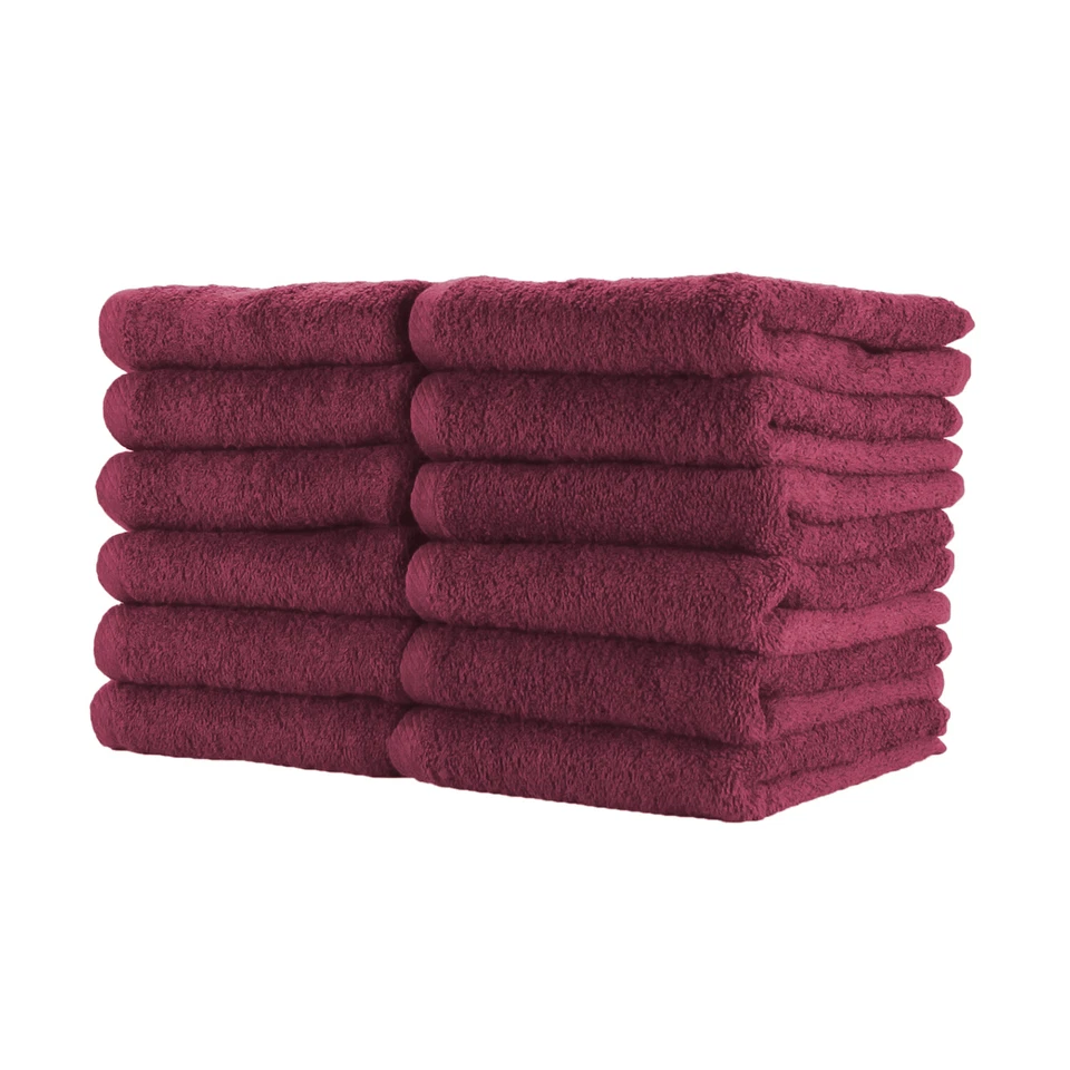 Salon Towels - Packs of 12 - Bleach Safe 16 x 27 Cotton Towel - Color Options - Image 2 of 4