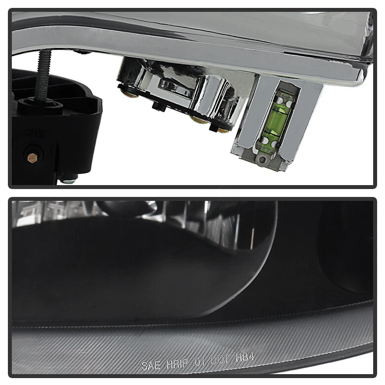 Черные фары головного света 2001-2002 Saturn серии SC SC1 SC2 неоригинальные 01-02 - Изображение 4 из 4