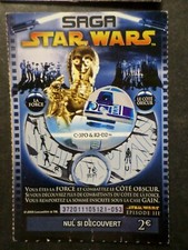 TICKET GRATTAGE SAGA STAR WARS, C3PO & R2-D2, CINEMA, VF collection TTB E