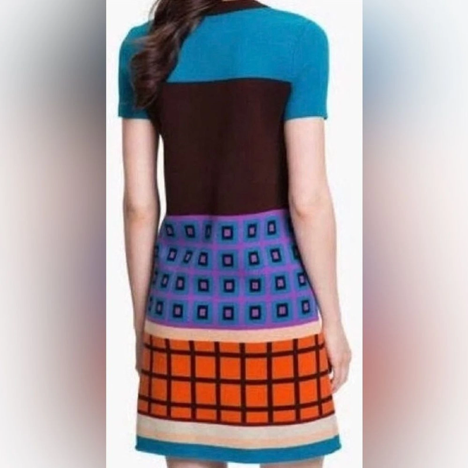 Vintage Resort KATE SPADE Freyda lana cashmere manica corta maglione abito a tubino S