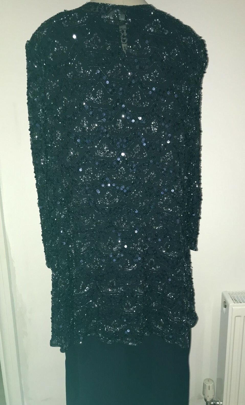 Frank Usher Sequin Jacket & Skirt, plus Navy Silk Top by Antonelli 6