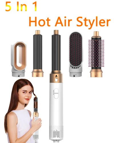 Profi Air Haarstyler 5 in 1 Geräuscharm Haar Locken Glätten Haar - Bild 7 von 7