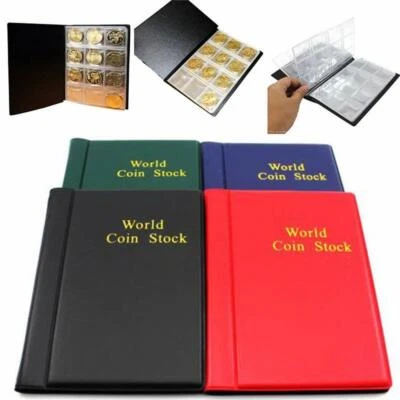 120 Coin Collection Holder Storage Money Penny Pocket Album Collecting Book Xmas
