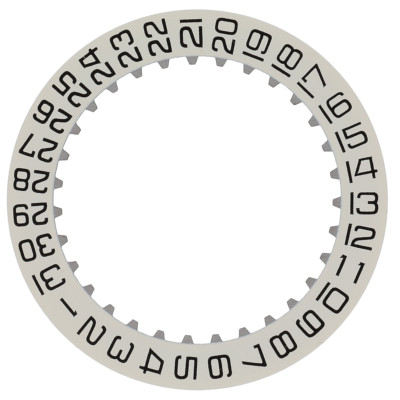 steel @3 calendar date indicator disc Omega electronic f300 1250 9025 ESA 9162