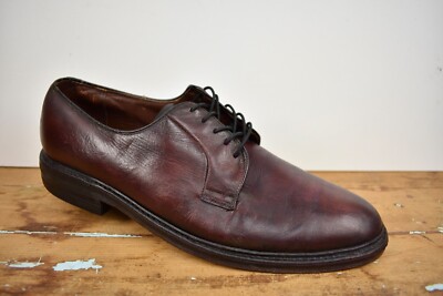 Freeman Free Flex Burgundy Plain Toe Lace Up Blucher Size: 9.5C