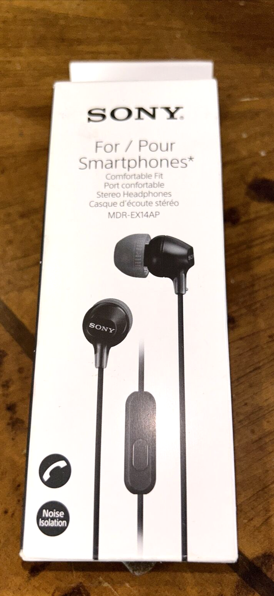 Sony MDREX14AP Headset Ear Bud Headphones MDR-EX14AP Black or white