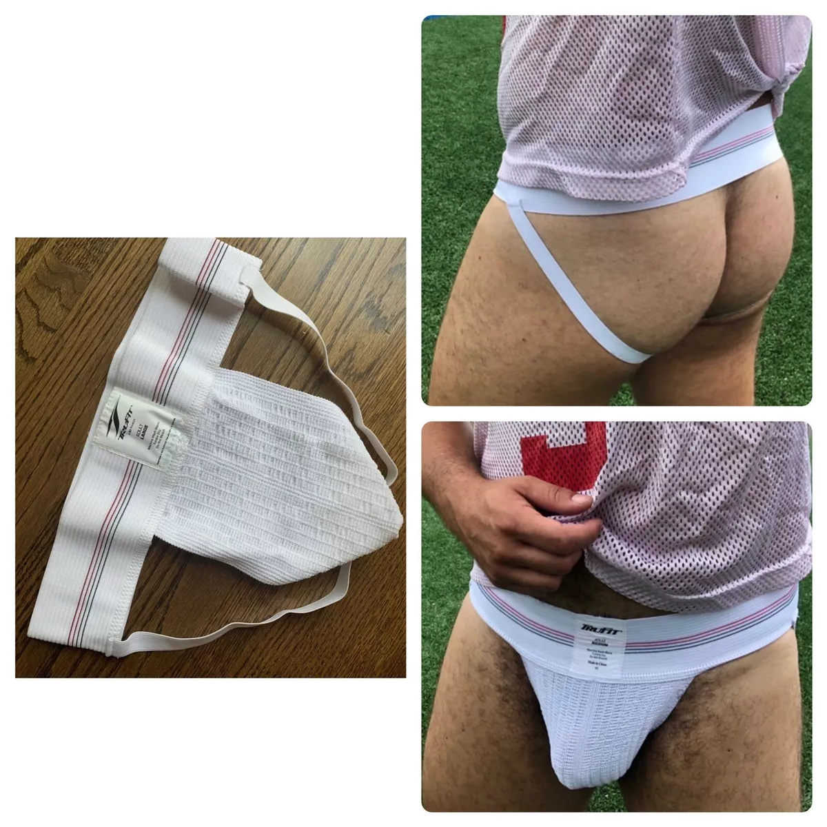 TRU-FIT 1970's Men Jockstrap 3” Waistband Bike / Gym / Sports