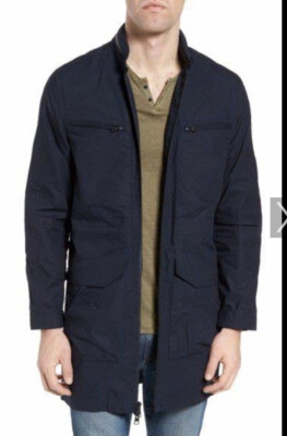 NWT W.R.K WRK Men's Navy Blue Breakaway Trench Field Water Repellent Jacket S