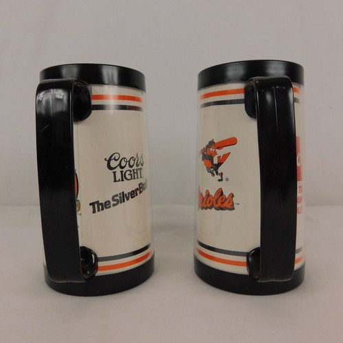 2 VTG Coors 1969 Baltimore Orioles Last Opening Day Memorial Stadium Beer Mug - Picture 5 of 12