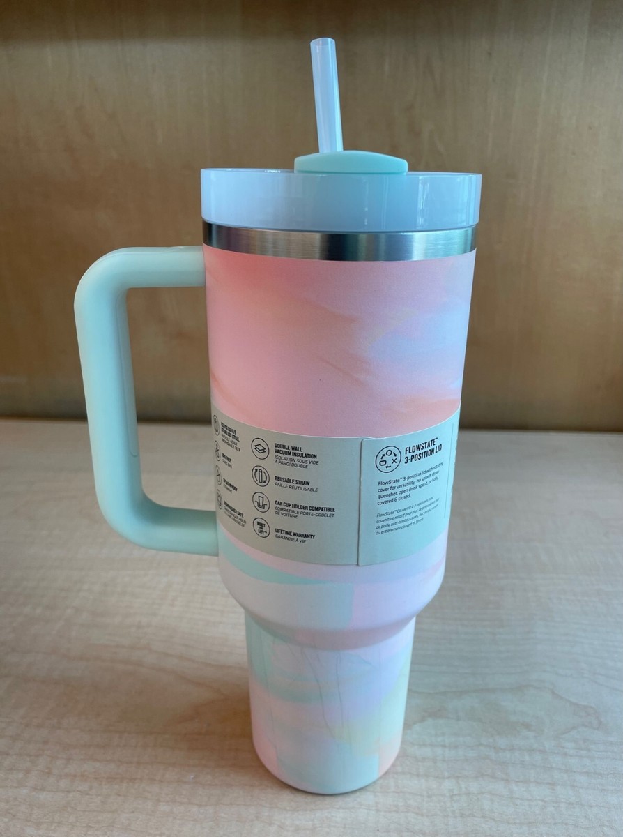 Stanley 40 oz Quencher H2.0 Tumbler Warm Serene Brushstrokes Tie