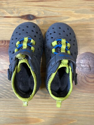 Stride Rite Toddler Boy's Made Play Phibian Sneakers Sandals Shoes gray  SZ