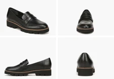 Vionic Cheryl II Black Leather Loafer Shoe Women sizes 5-11/NEW!! Medium