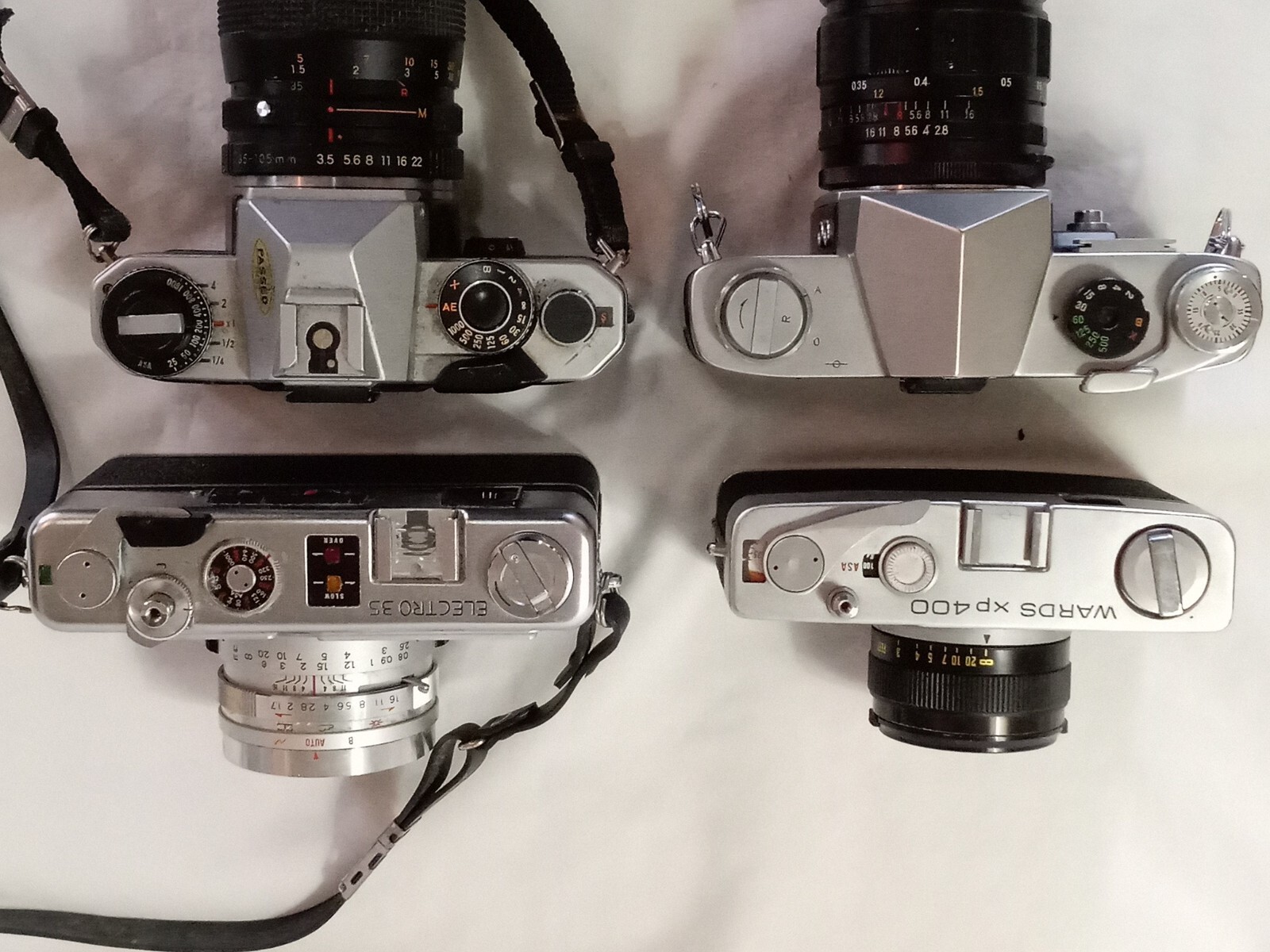 Lot of Vintage Yashica SLR Film Cameras, Penta, FXD SE Quartz, GSN