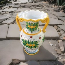 Vase à anses en faïence