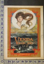 1933 VENIDA HAIR NET WOMEN NAUTICAL SEAGULL VENUS SEXY BEAUTY SWAYBACK AD 25060*