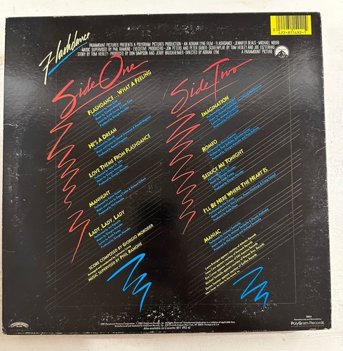 FLASHDANCE (SOUNDTRACK) - 2013 POLYGRAM RECORDS - VINYL LP BLACK VG+ - A24 - Picture 2 of 2