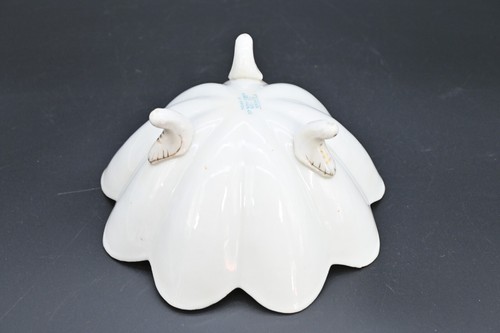 Cuenco de porcelana de 3 patas de porcelana rosa nipón pintado a mano E-OH de colección/antiguo - Imagen 6 de 7
