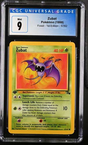 Zubat (1st Edition) graded CGC 9 for sale on eBay