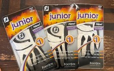FootJoy Junior RainGrip golf gloves new in package . Set Of 3 Left Small